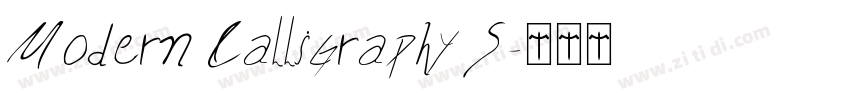 Modern Calligraphy S字体转换